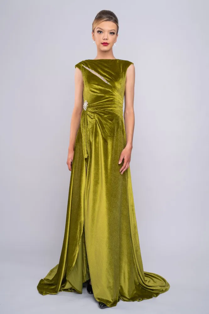 DOLAN VELVET CUSTOM EVENING LINDSAY DRESS