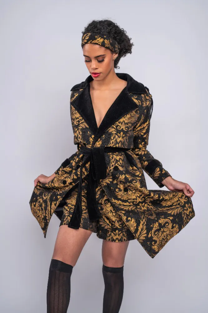 JOE MALAIKA PALACE PRINTED LADIES COAT