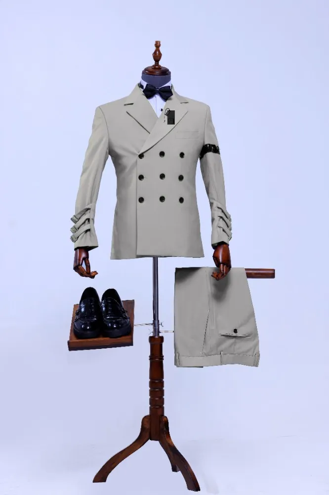 SILVER MONARCH MULTI BUTTON HAND TAILORED SUIT