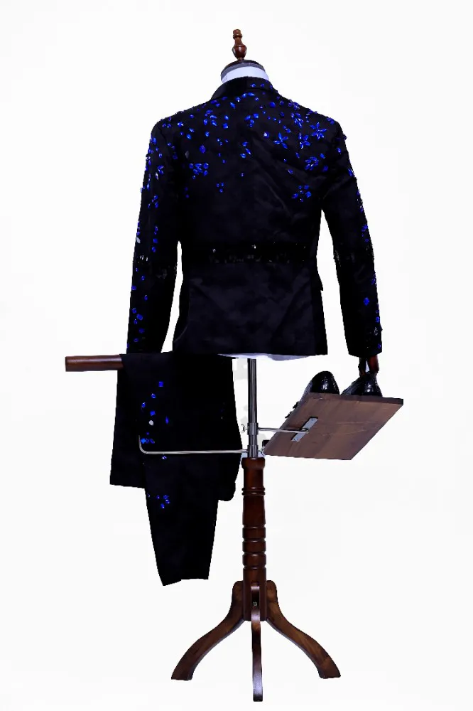 Royal Custom Hand Beaded Crystal Men's Formal