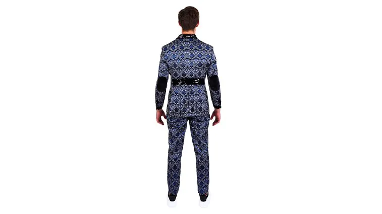 DAMALIE MEN PRINT SIGNIUTE STRIPE SUIT