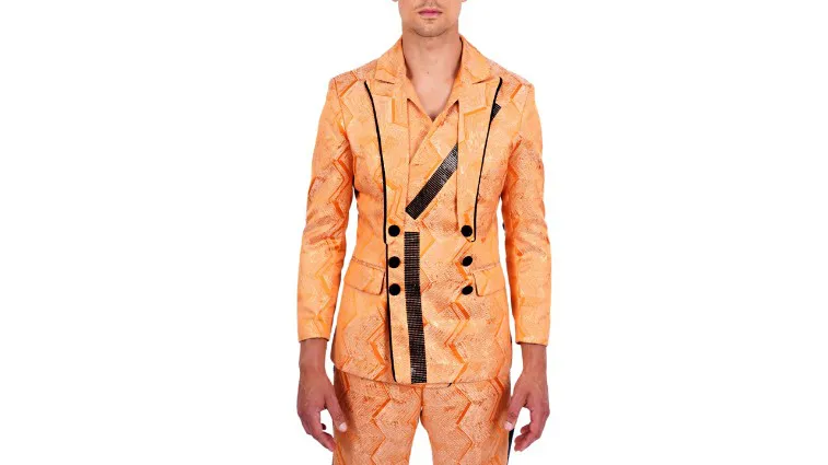 WOOFY ORANGE FLAP TWILL TAPE SUIT