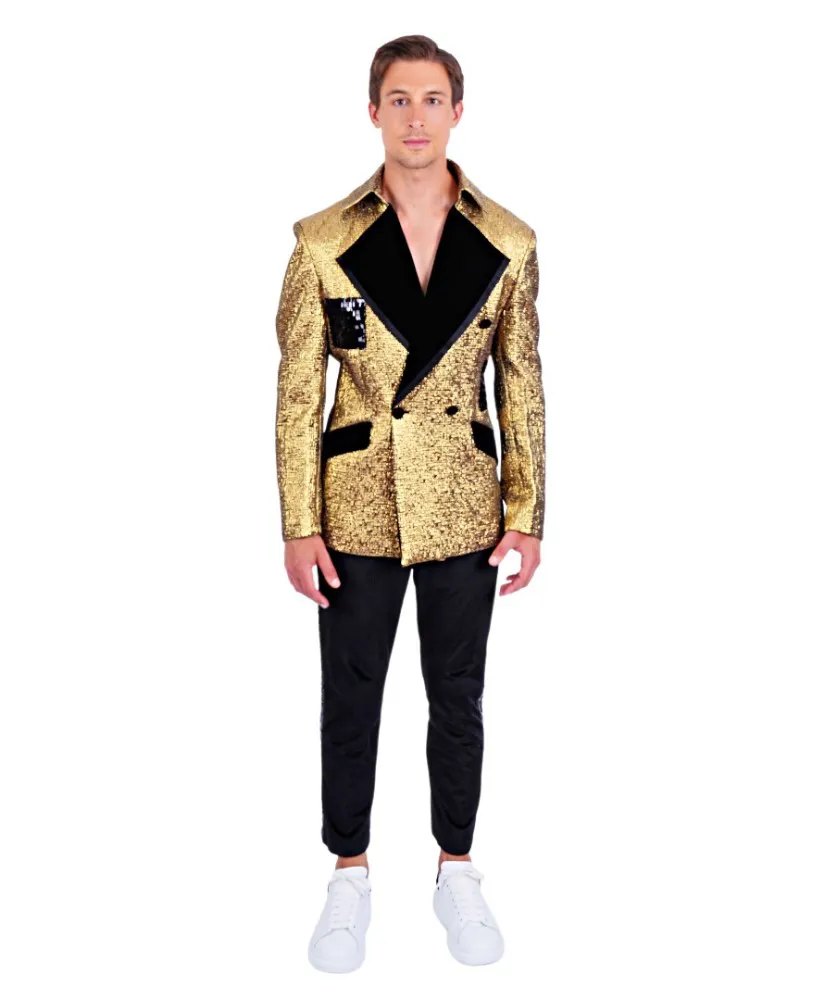 Decosta Multi-button men's gold tux