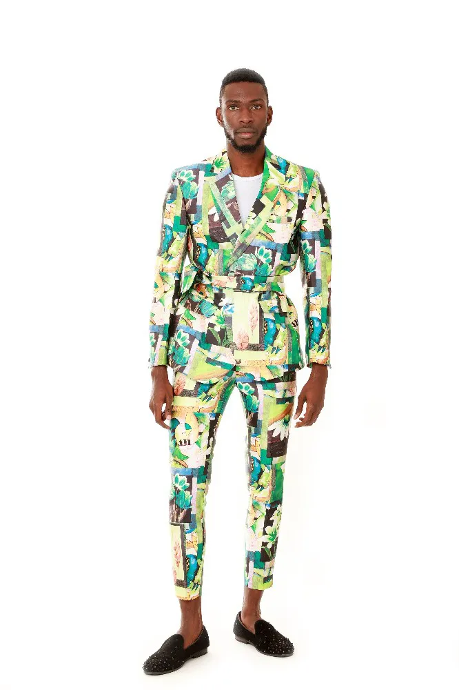 SIMA MEN'S BELTED SUIT