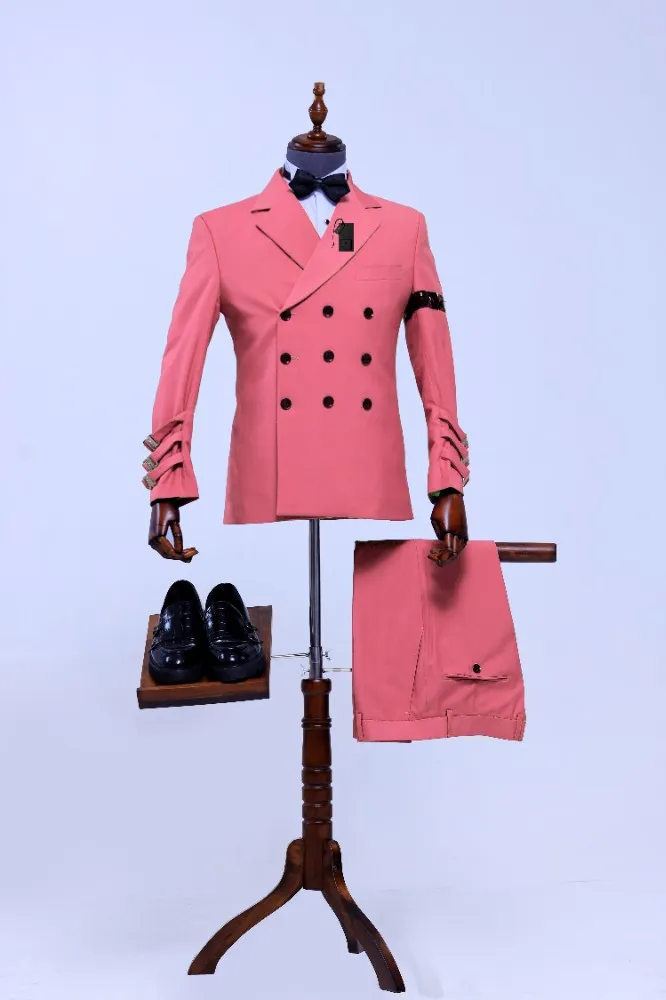 BUBBLEGUM PINK MONARCH MULTI BUTTON HAND TAILORED SUIT